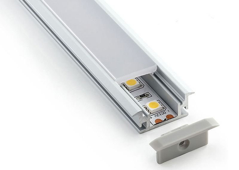 曇らされたカバーとの滑走路端燈の屋内照明のための10mmアルミニウムLEDのプロフィール